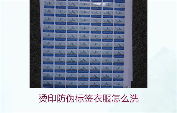 燙印防偽標(biāo)簽衣服怎么洗？保護(hù)燙印防偽標(biāo)簽的正確清洗方法(圖2)